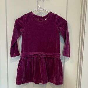 Hanna Andersson Velvet Dress in Boysenberry